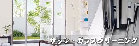 サッシ・ガラスクリーニング